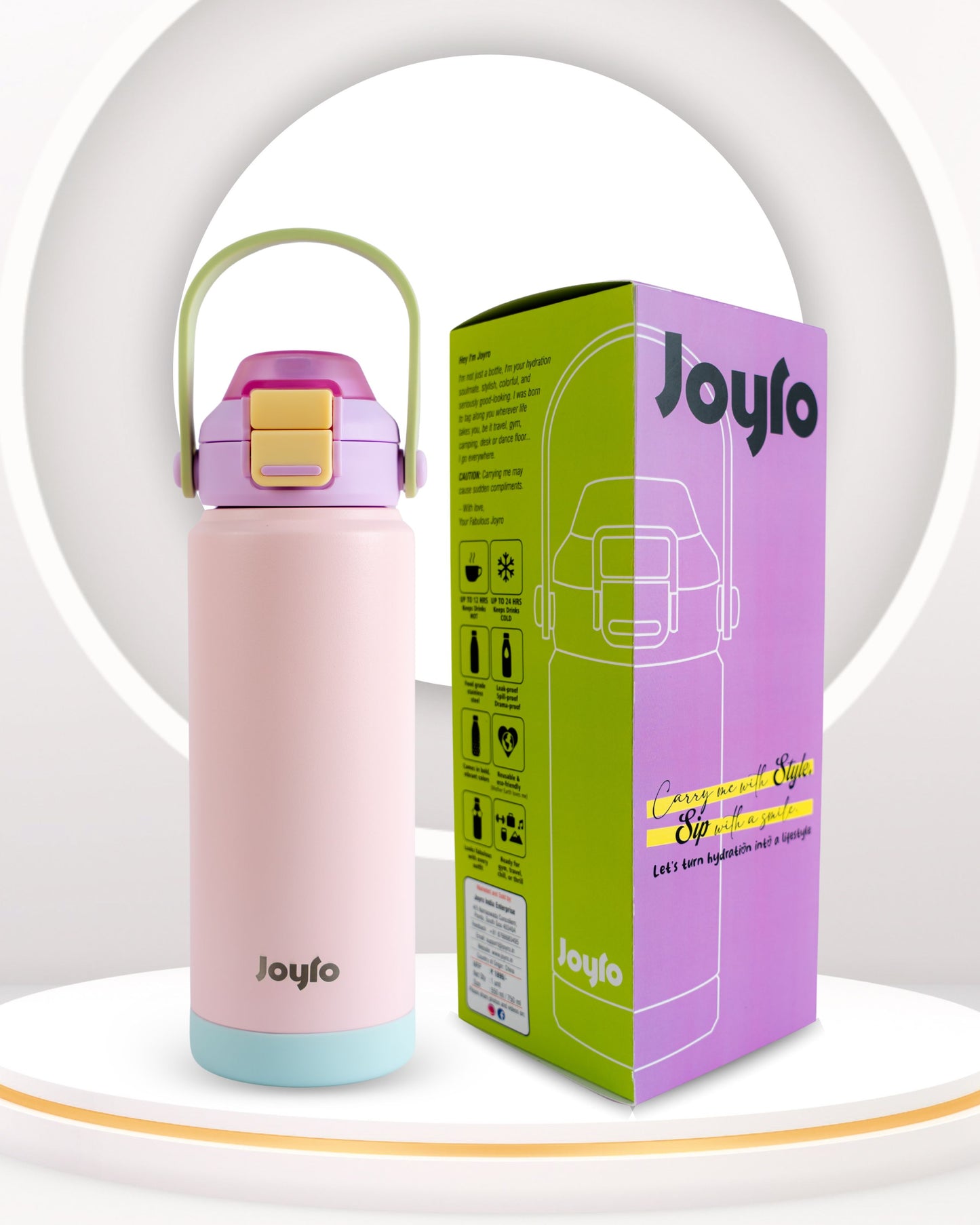 Dual Lid 750ml Stainless Steel Bottle