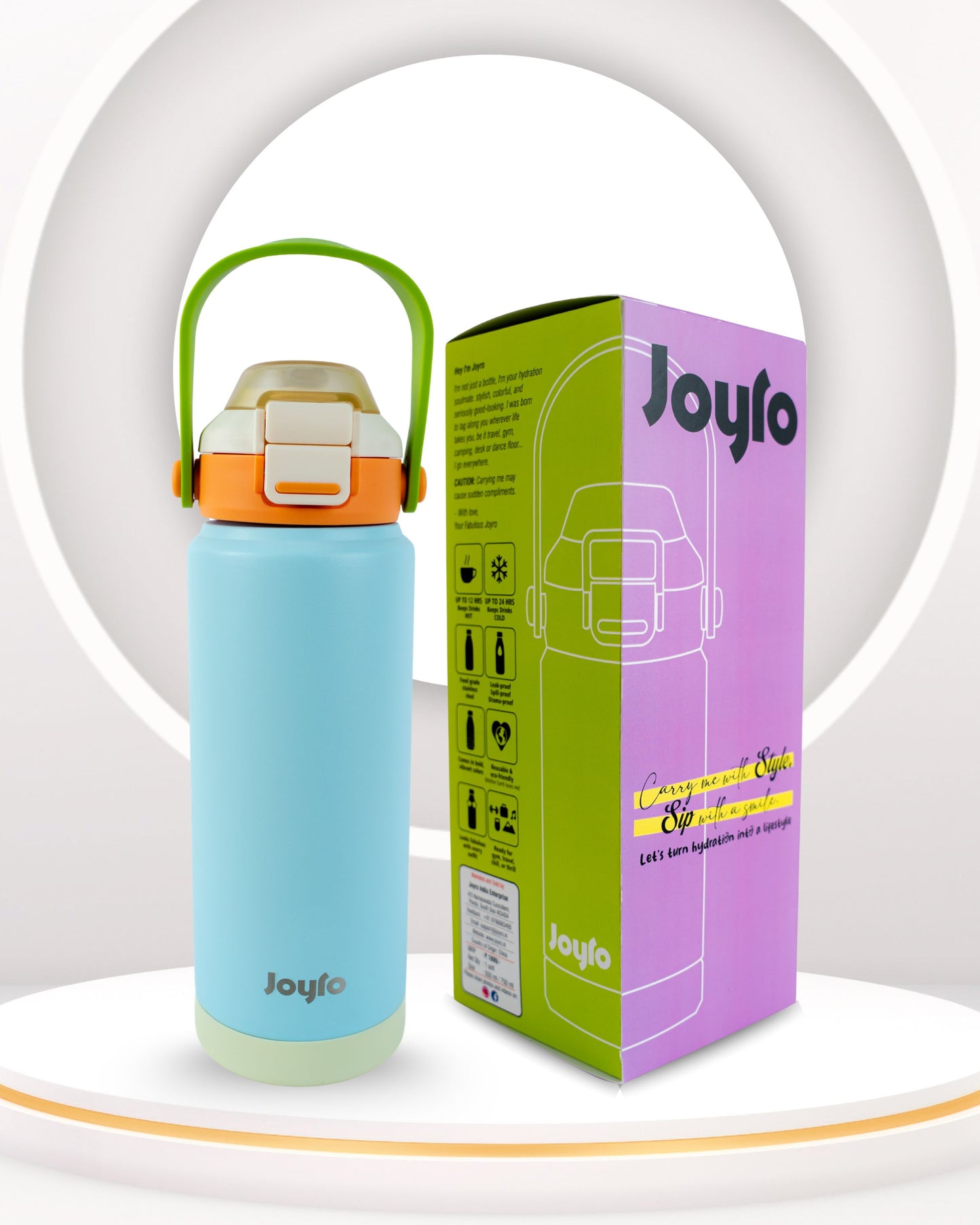 Dual Lid 750ml Stainless Steel Bottle